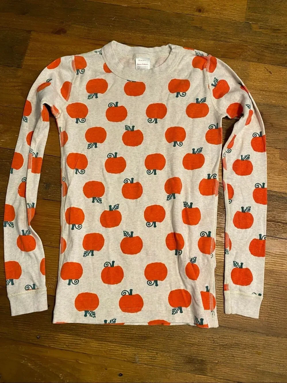 Hanna Andersson size US 12 150 cm pajama top pumpkins sleep shirt